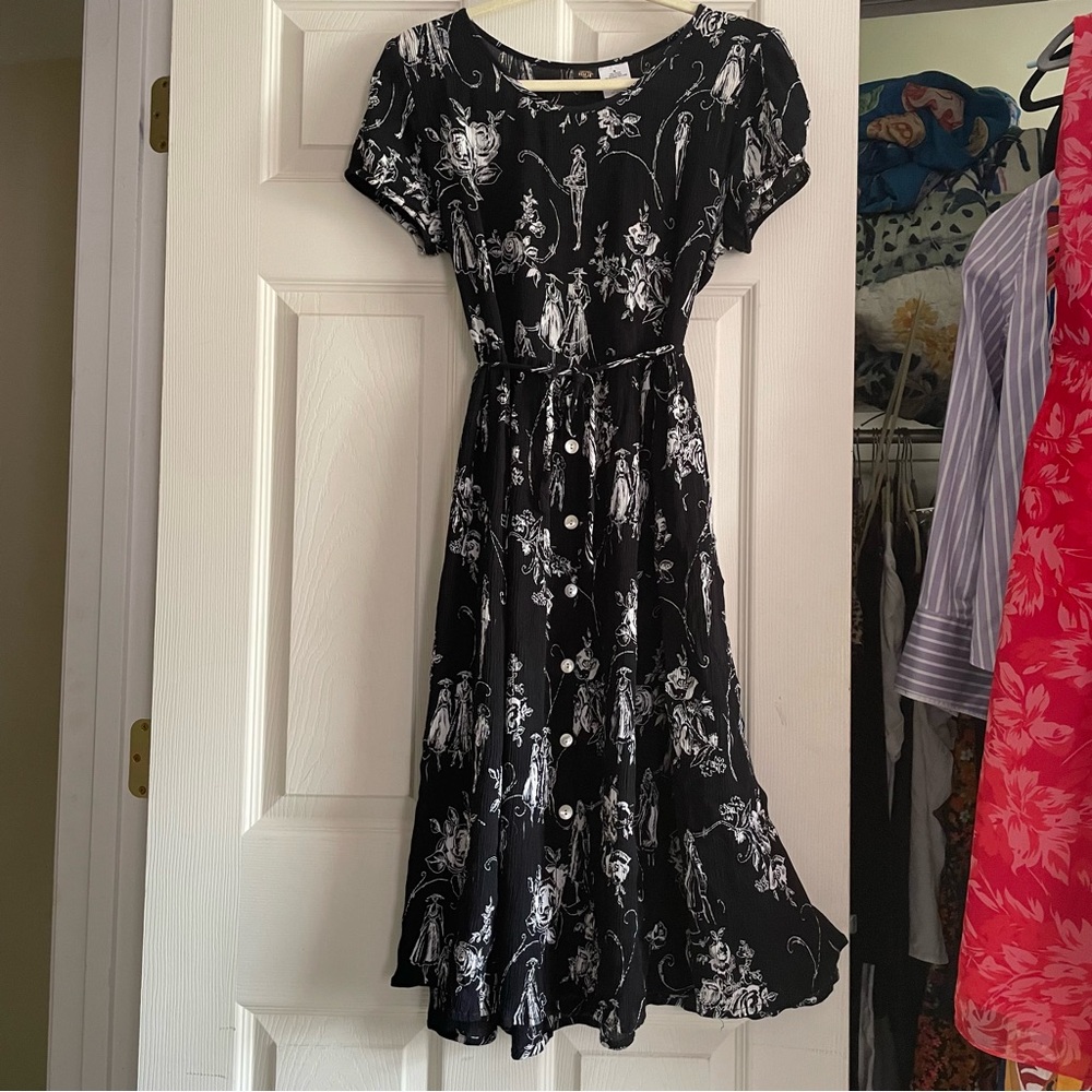 Vintage BILA rayon baby doll, A-line, Midi Dress